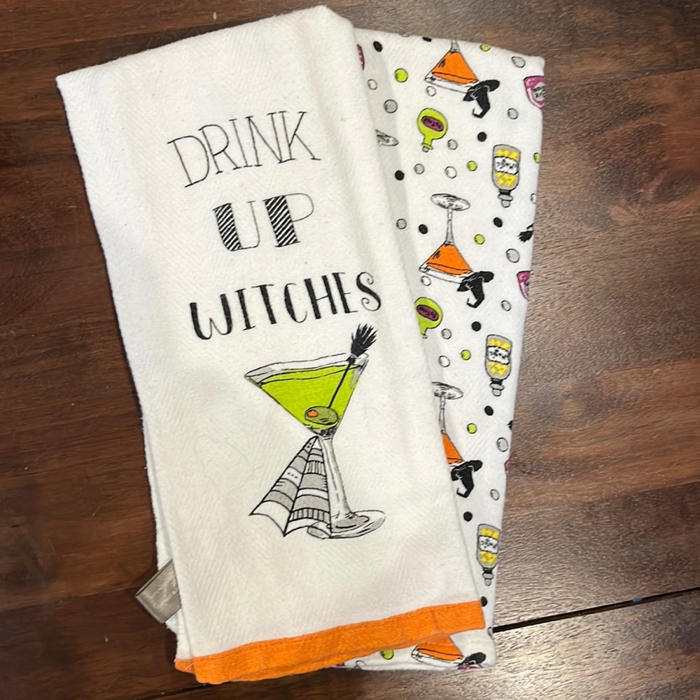 Drink Up Witches Hand Towels
